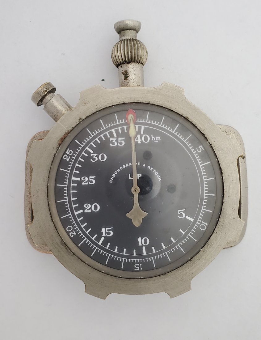 LIP Bombers Retrograde Timer 1920’s Rotating Bezel: Title: LIP Bombers Retrograde Timer 1920’s Rotating Bezel Description: Up for auction is a very cool LIP bomber’s retrograde timer from the 1920s. The timer runs, starts, stops, and resets normall