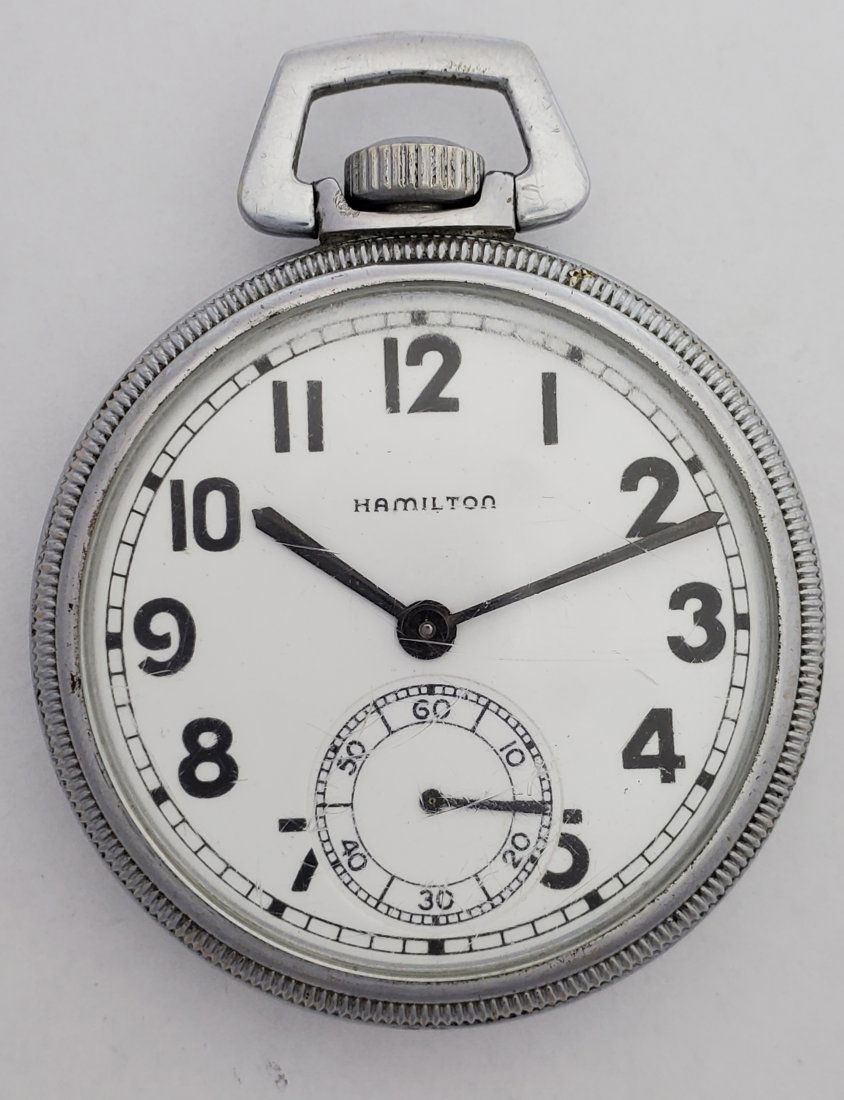 Hamilton 2974b Comparing Pocket Watch Sf Naval Station
