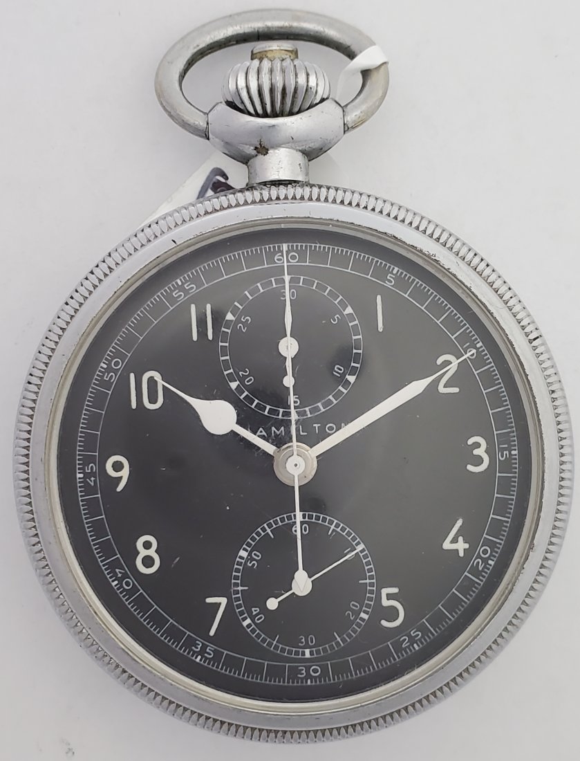 Hamilton 23 Navigational Chronograph Pocket Watch: - Title: Hamilton 23 Navigational Chronograph Pocket Watch - Description: Up for auction is a cool Hamilton 23 Navigational Chronograph Pocket Watch. This watch is in running condition, but may need a