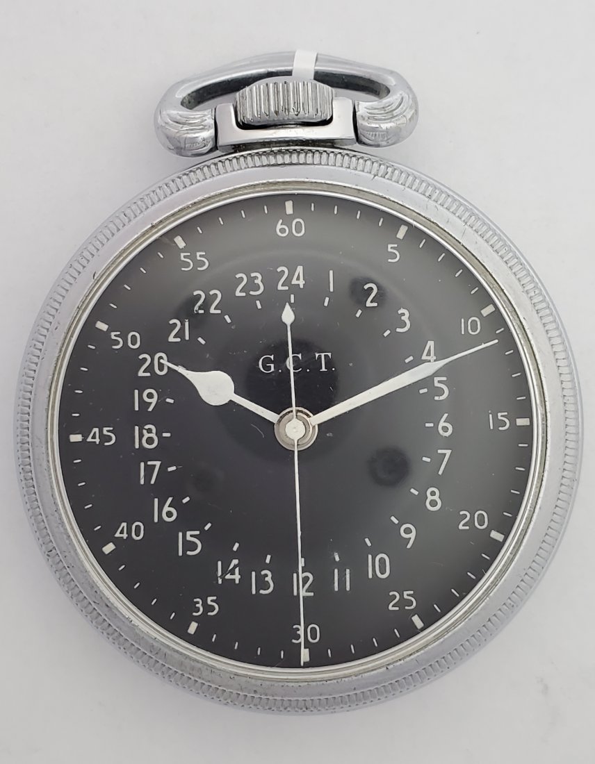 Hamilton G.C.T. U.S. Military Pocket Watch 1950s 4992B: Title: Hamilton G.C.T. U.S. Military Pocket Watch 1950s 4992B Description: Up for auction is a really cool Hamilton 4992B G.C.T. US military pocket watch from the 1950s. This watch is in wonderful con