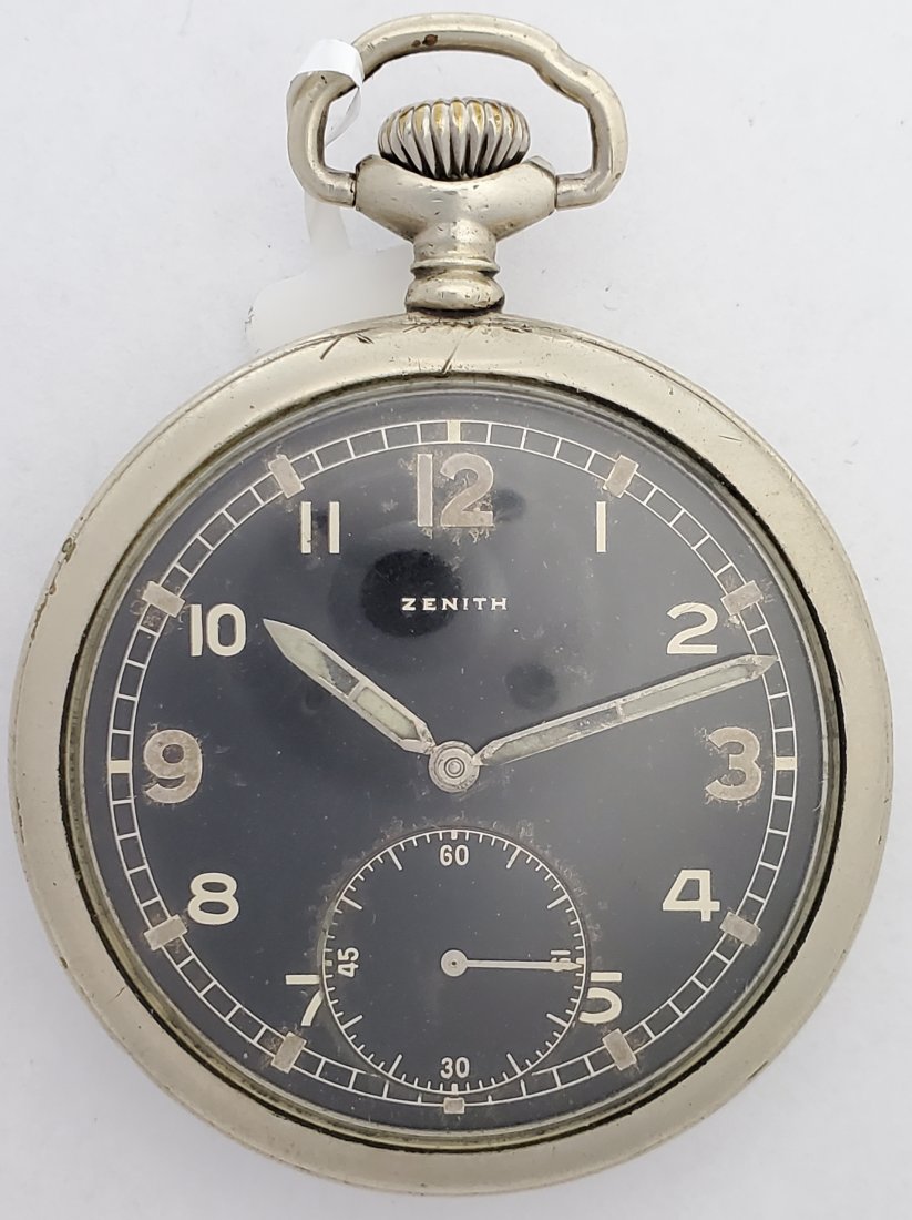 Zenith Military Pocket Watch: Title: Zenith Military Pocket Watch Description: Up for auction is a super cool Zenith military pocket watch. The watch is currently running, but may need a service to keep more accurate time. The dia