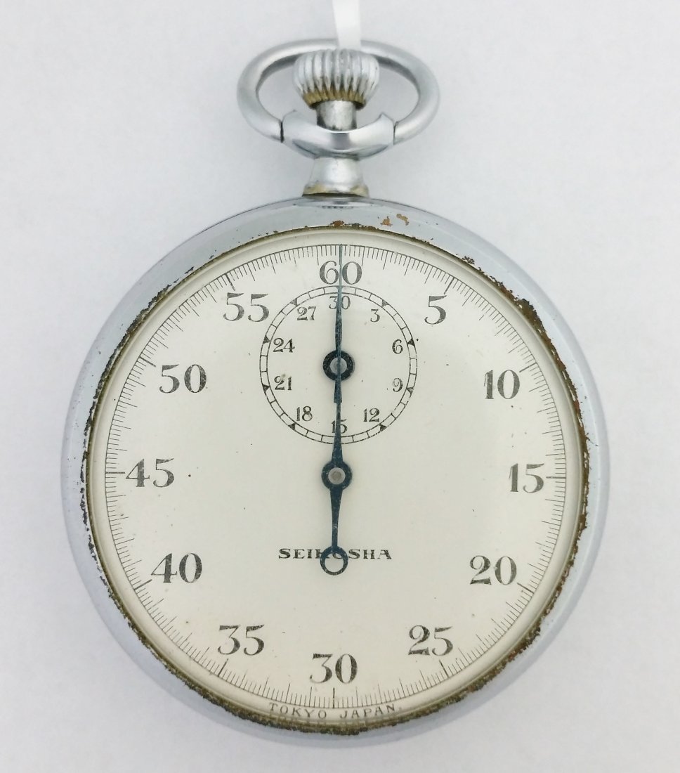 WWII Seiko Seikosha Air Corps Stopwatch Timer Japanese: Title: WWII Seiko Seikosha Air Corps Stopwatch Timer Description: A cool World War II era stopwatch or timer by Japanese watch company Seikosha, now known as Seiko. This timer has 60 second and 30 min