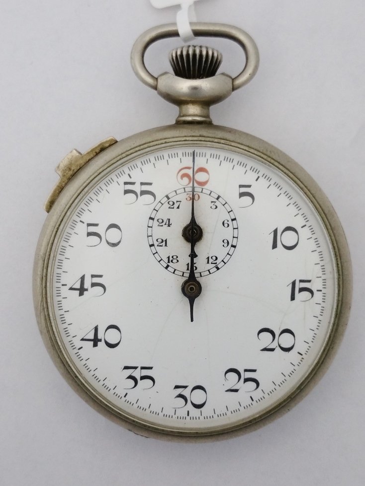 Reichswerke Hermann Göring Stop Watch Swiss: Title:Reichswerke Hermann Göring Stop Watch Swiss Description: Reichswerke Hermann Göring Stop Watch Swiss Size:49mm wide, 15mm thick Condition:Displays minor overall wear Movement Condit