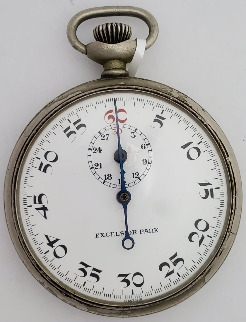 Pre-WWII Japanese Excelsior Park Stopwatch: Title: Pre-WWII Japanese Excelsior Park Stopwatch Description: Up for auction is a pre-WWII Japanese Excelsior Park stopwatch. This watch starts, stops, and resets crisply. The watch runs strong, but 