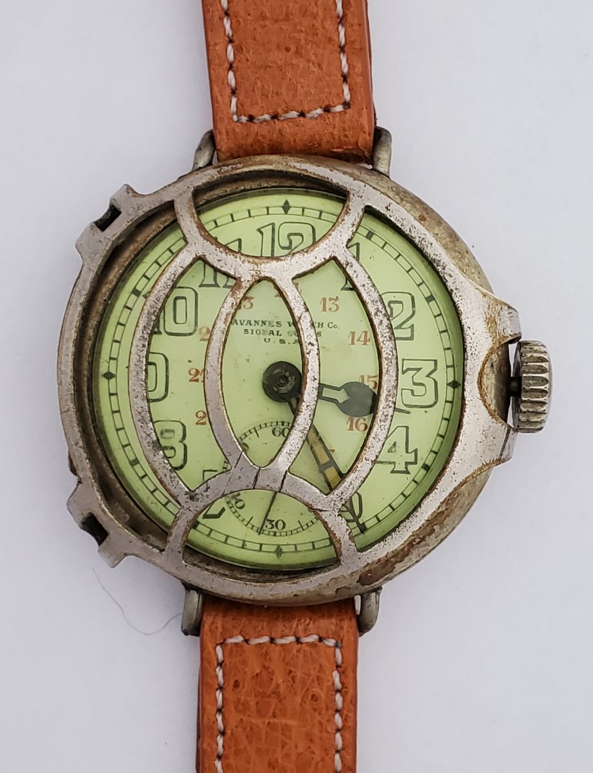 Tavannes U.S.A. Signal Corps 24h Dial WWI Trench Watch: Title: Tavannes U.S.A. Signal Corps 24h Dial WWI Trench Watch Description: Up for auction is a really cool Tavannes U.S.A. Signal Corps 24-hour dial WWI trench watch. This watch is in great condition 