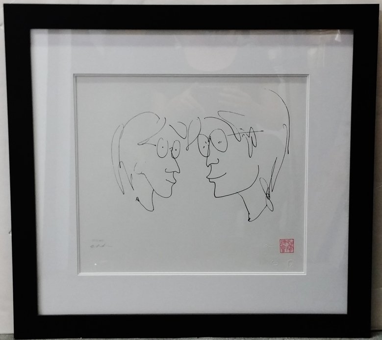 John Lennon Yoko Ono Signed Lithograph (1 of 7)