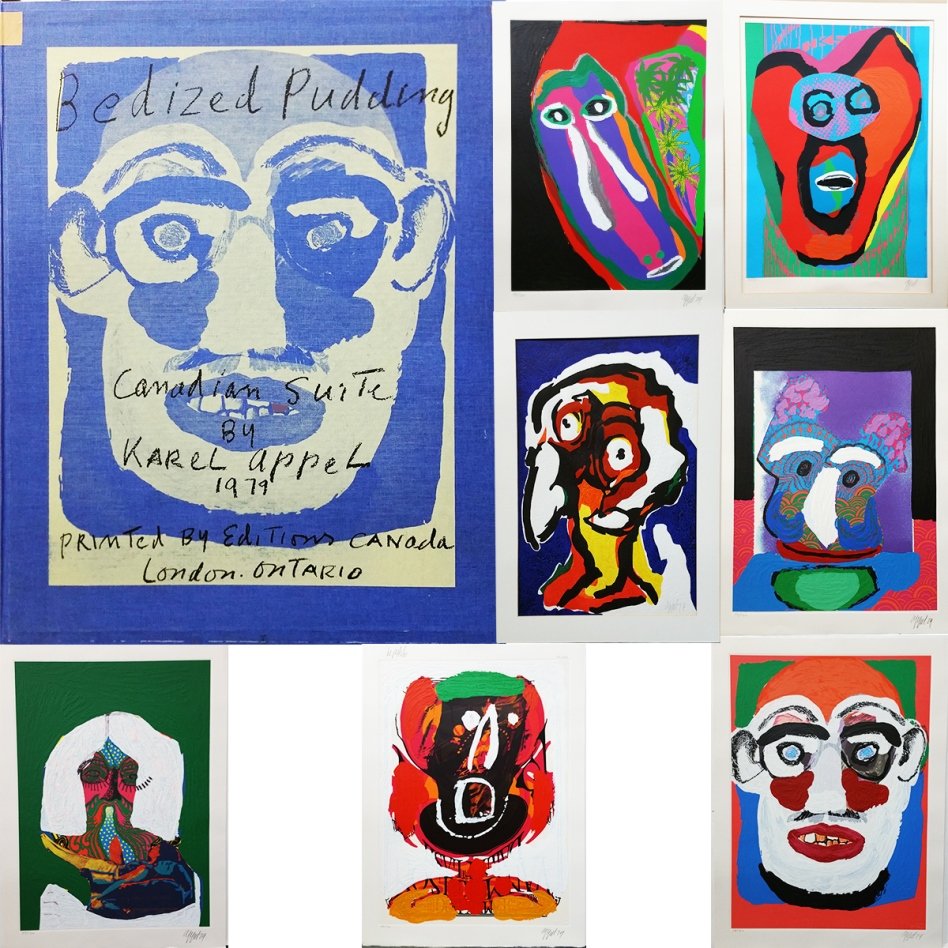 7 Karel Appel Abstract Expressionist Mixed Media Prints (1 of 17)