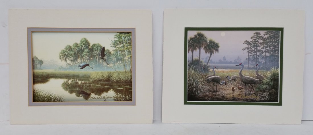 Ben W Essenberg Florida Wildlife Artist Prints: Title: Ben W Essenberg Florida Wildlife Artist Blue Heron Sandhill Crane Prints Described By: Nikki HFA TUS Description: Beautiful Florida wildlife artist, Ben W Essenberg prints. One print is titled 
