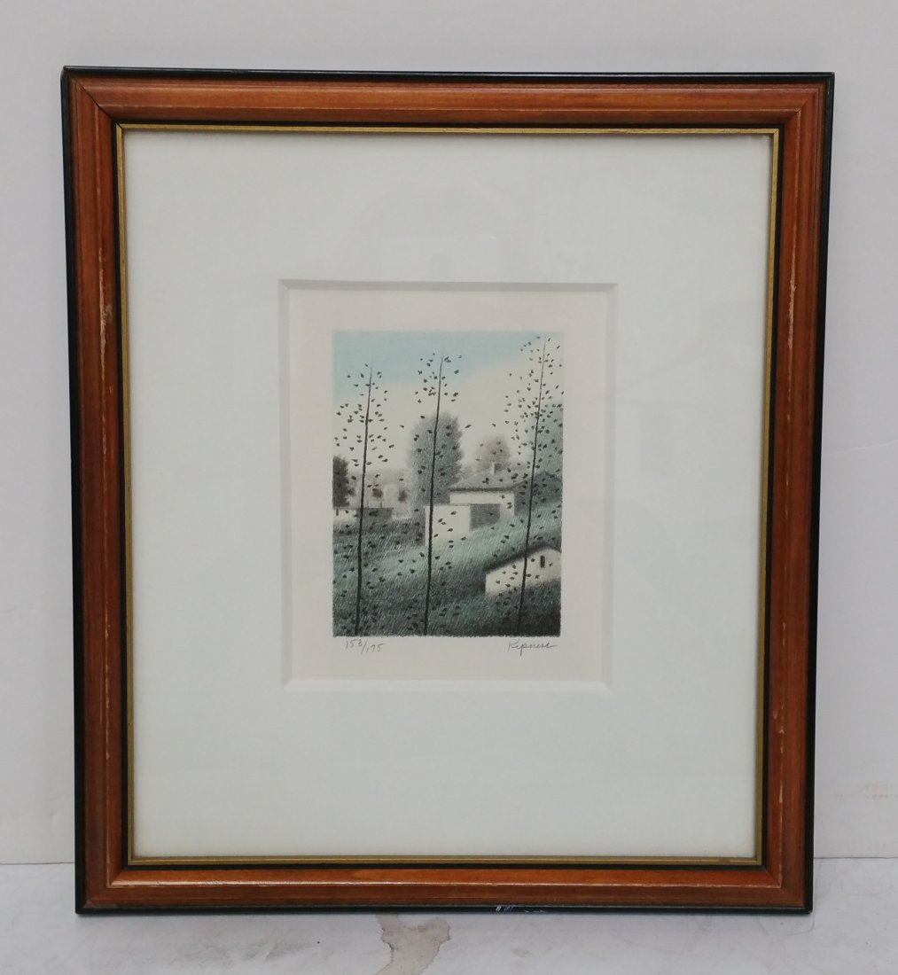 Robert Kipniss Small Hillside Color Litho Landscape (1 of 5)