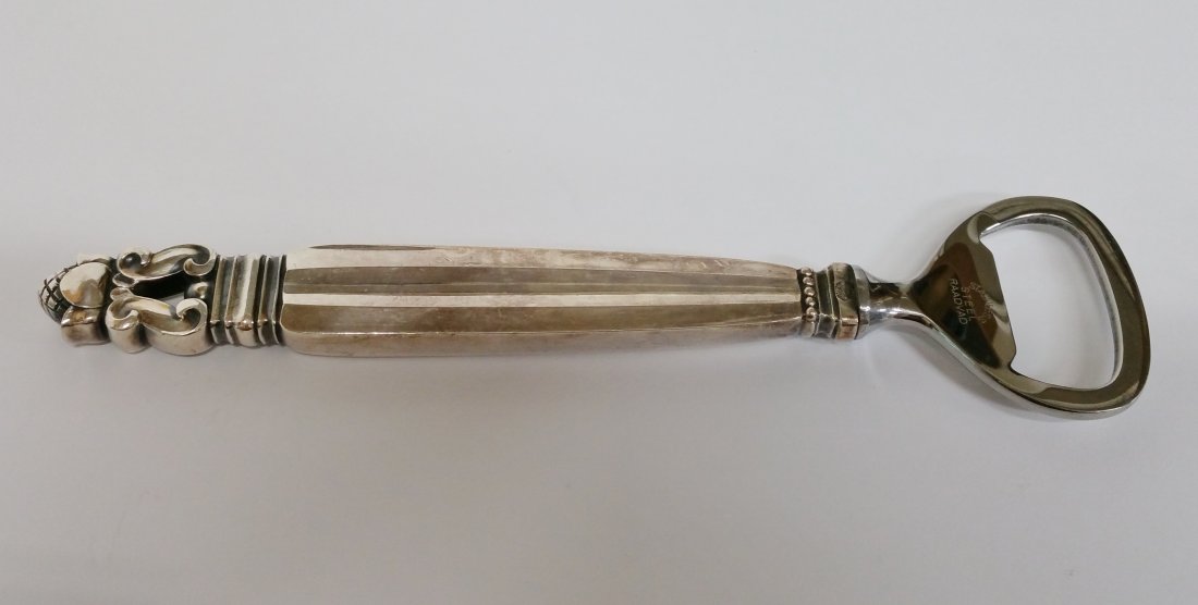 Georg Jensen Long Sterling Silver Beer Bottle Opener (1 of 6)
