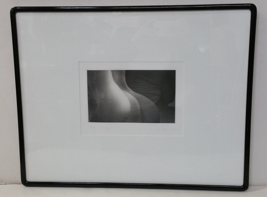 1992 Mikio Watanabe Trio Orig Mezzotint ed75 Nudes COA: Title: 1992 Mikio Watanabe Trio Orig Mezzotint ed75 Nudes COA BW Soho Receipt Described By: Nikki HFA VX TQSS Description: Sensual 1992 Mikio Wantanabe original mezzotint nude titled Trio. This piece