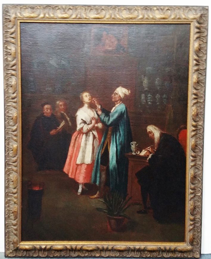 Ex Sothebys After Longhi Dentist Painting (1 of 11)