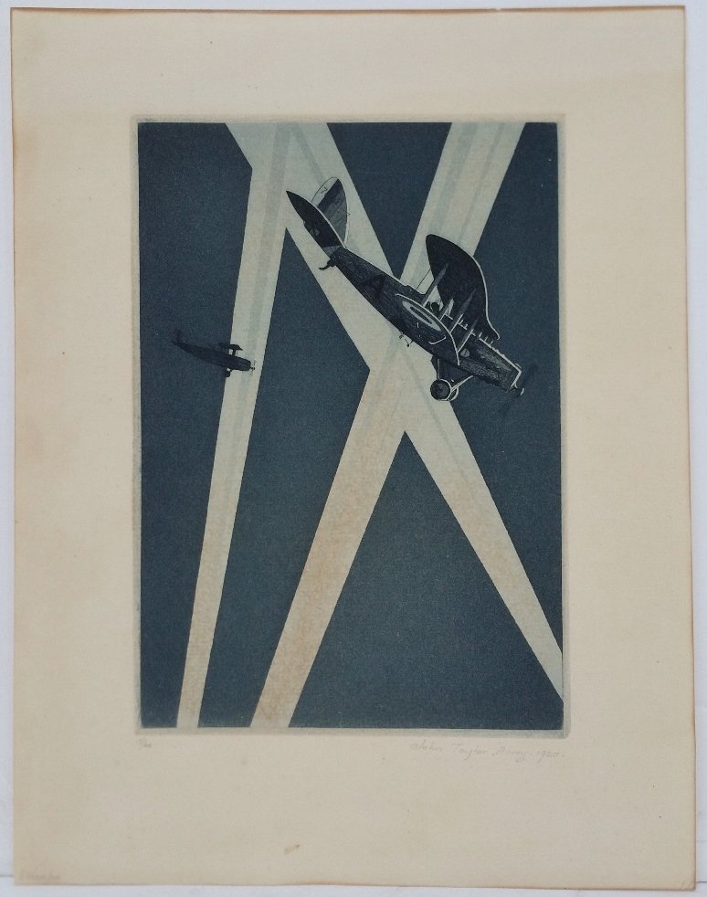 Scarce 1920 John Taylor Arms WWI Etching (1 of 10)