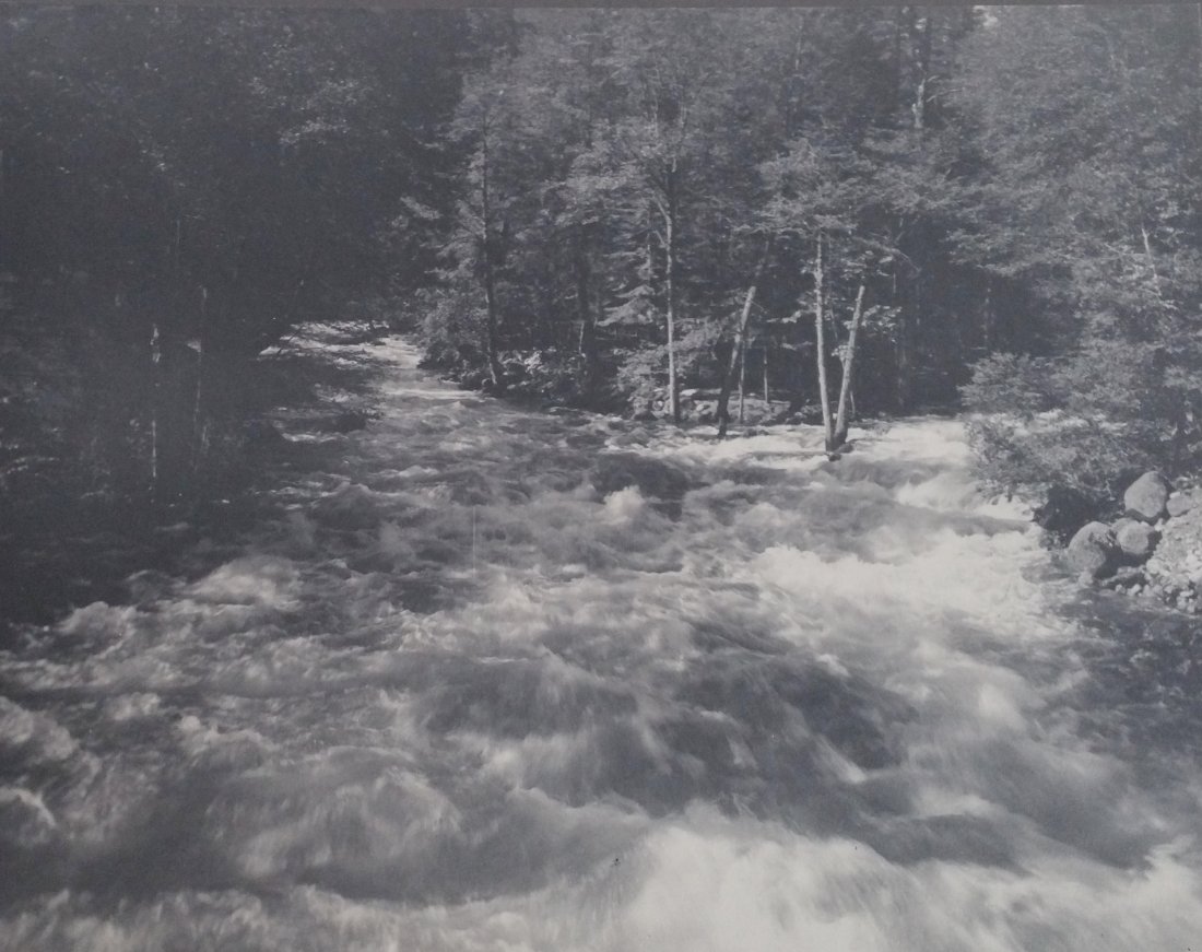William Dassonville Rushing Water Merced River Estate: Title: William Dassonville Rushing Water Merced River Estate 4114 Described By: Nikki CNX VX 1160 4440 Description: Fantastic photograph of rushing waters of the Merced River by William Edward Dassonv