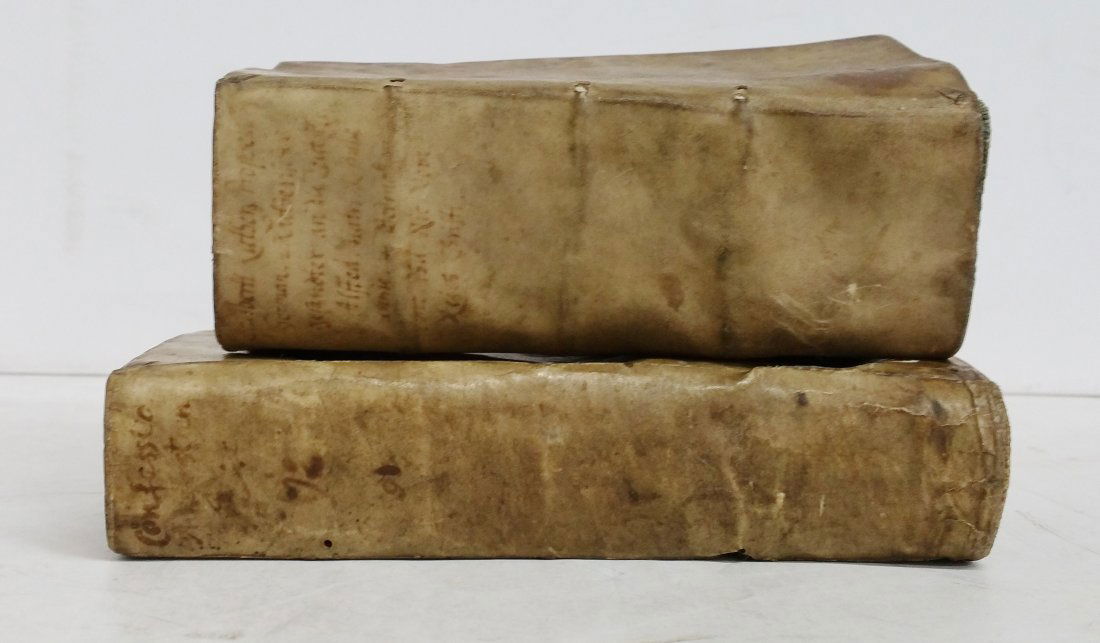 Lot 2 Lutheran Protestant Vellum Books (1 of 8)