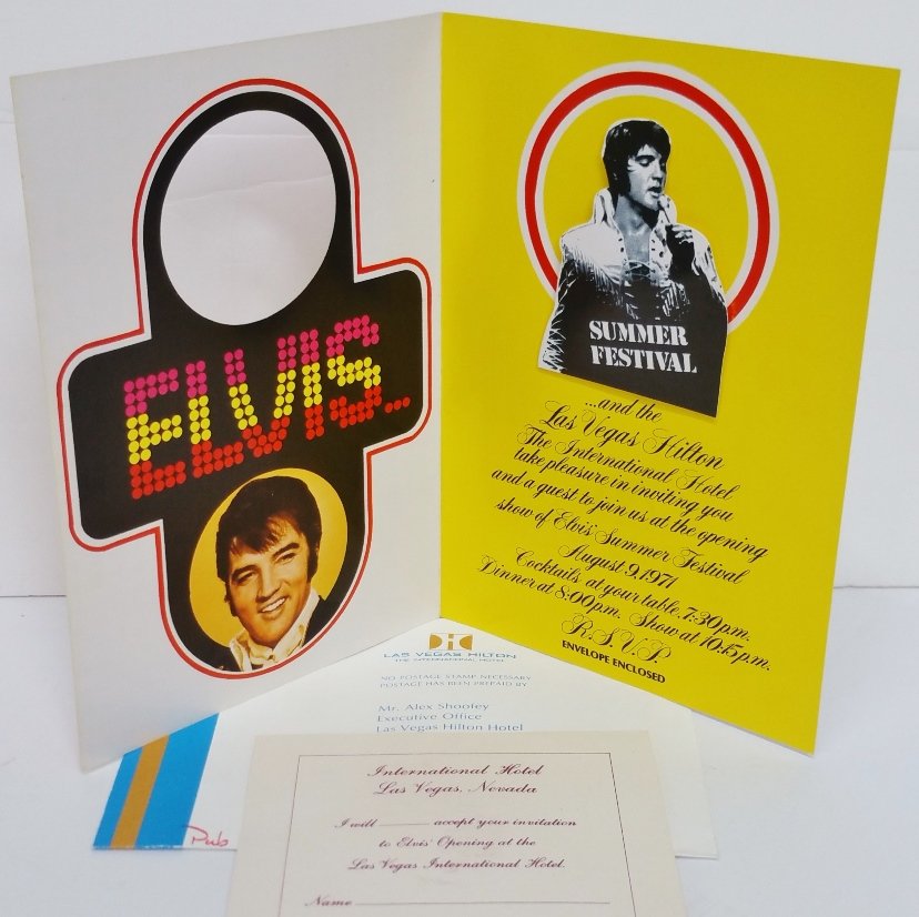 Rare Invitation Elvis Summer Fest Las Vegas Pop Up Card (1 of 10)
