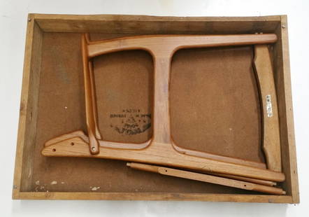 Vintage Eric Buck Incomplete Chair Parts: Described By:Nikki HFA VX NRT Title: Vintage Eric Buck Incomplete Chair PartsDescription:2 Oddense Maskinsnedkeri teak chair sides and 2 stretchers with pegs that don’t seem to fit and a signed