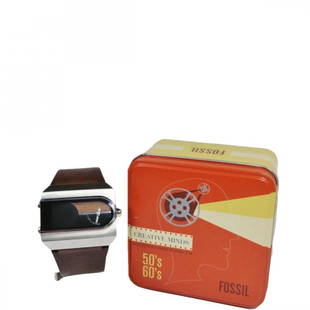 Fossil Watch JR-9121 Analog Digital MCM Collection: Title:Fossil Watch JR-9121 Analog Digital MCM Collection Description: Fossil Watch JR-9121 Analog Digital Mid Century Modern Vintage Style Collection Mens Watch with Box. The box reads Creative Minds