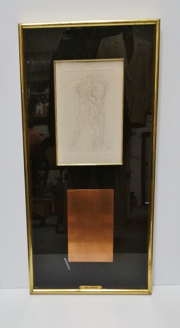 Ossip Zadkine Etching And Printing Plate (1 of 7)