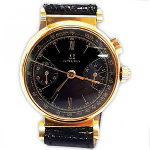 ULTRA RARE Vintage 18k Gold Omega Chronograph Watch