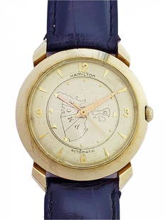 Hamilton Cross Country Four Time Zone Automatic Watch: Title: Hamilton Cross Country Four Time Zone Automatic Wrist Watch 17j Description: Up for auction is a very cool Hamilton Cross Country quadruple-timezone automatic wrist watch. The watch is