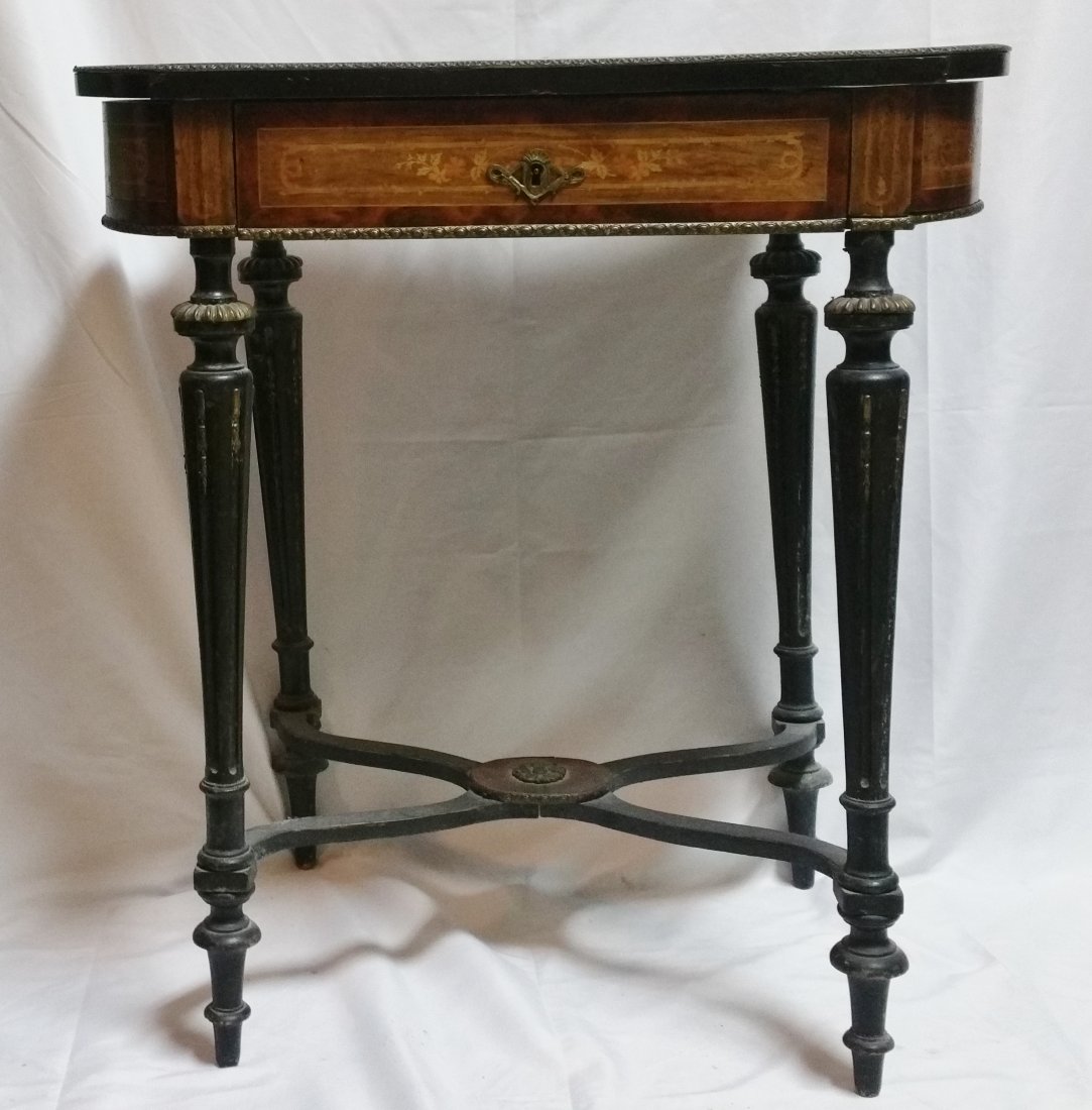 Antique Marquetry Lift Top Dressing Table French (1 of 13)