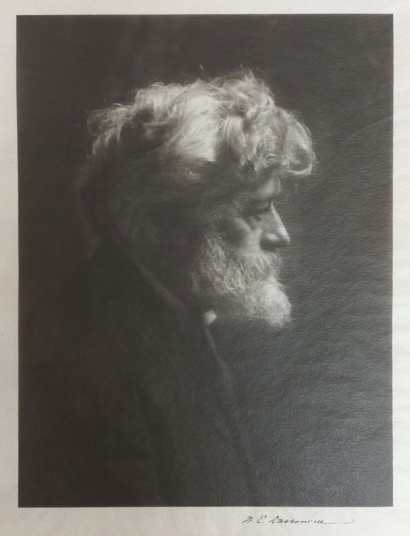 William Dassonville William Keith Silver Gel Photograph: Title: William Dassonville William Keith Silver Gel Photograph Description: A stunning and very moody portrait of William Keith. Keith is a Scottish American landscape painter who specialized in Calif