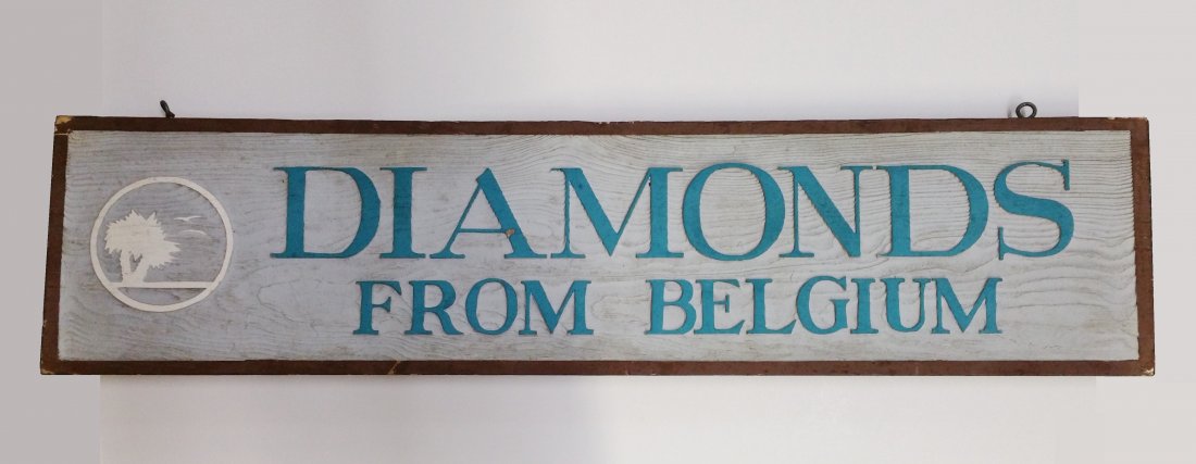 Diamonds From Belgium Wooden Sign (1 of 5)