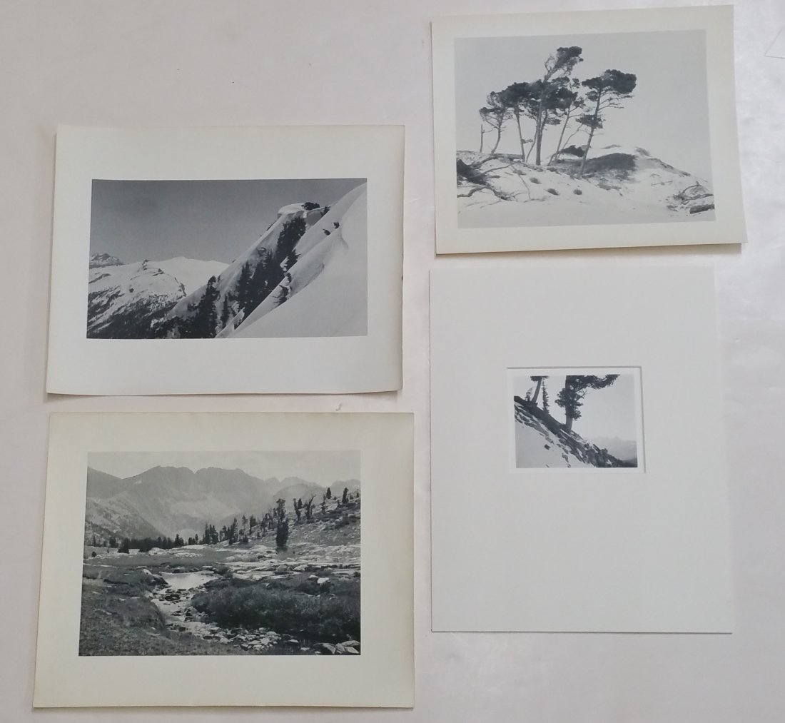 William Dassonville Lot Of 4 Snow Mountain Photos: Title: William Dassonville Lot Of 4 Snow Mountain Photos Estate Described By: Nikki CNX VX 1160 4468 Description: Serene lot of four photographs of snow and mountains by William Edward Dassonville. Bo