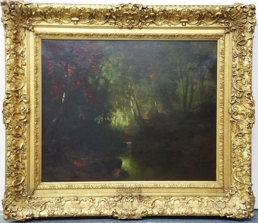 Alexander H Wyant ex Kennedy Christies Tonalist Oil (1 of 13)