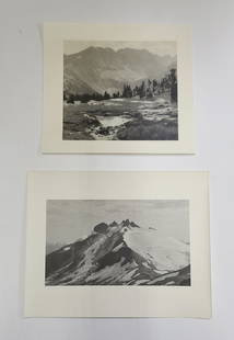 Lot 2 William Dassonville High Sierra Landscape Photos: Title: Lot 2 William E Dassonville High Sierra Landscape Photos Described By: Nikki CNX VX 1160 4924 Description: Gorgeous lot of 2 photographs of landscapes in the high sierra by William Edward Dasso