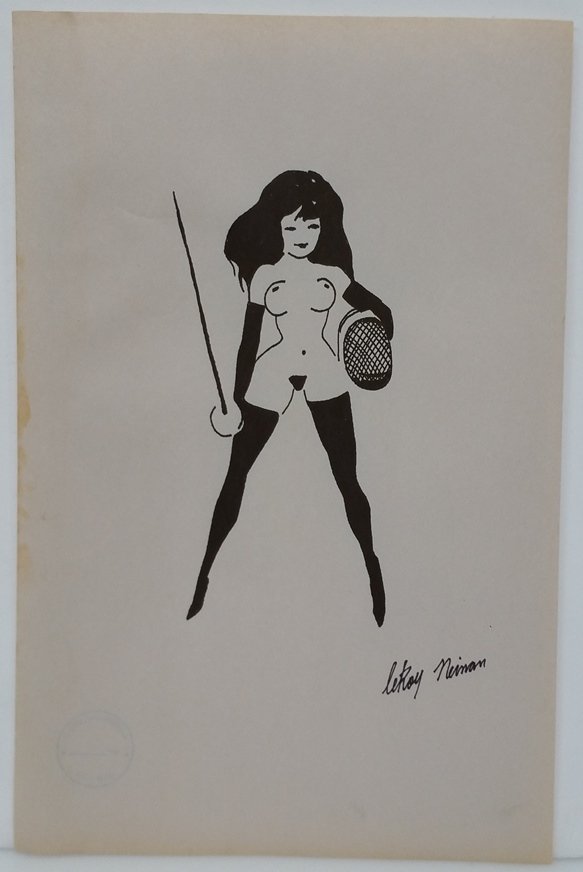 Leroy Neiman Signed Nude Playboy Pin Up Ink Drawing: Title:Leroy Neiman Signed Nude Playboy Pin Up Ink Drawing Description: Leroy Neiman Signed Nude Playboy Pin Up Ink Drawing Illustration Sheet Size:13 X 8.5 inches Condition:Displays some toning an