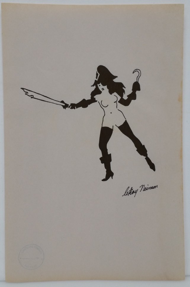 Original Leroy Neiman Nude Signed Ink Drawing Pin Up: Title:Original Leroy Neiman Nude Signed Ink Drawing Pin Up Description: Original Leroy Neiman Nude Signed Ink Drawing Pin Up Illustration Sheet Size:13 X 8.5 inches Condition:Displays some toning