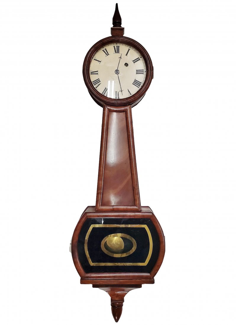 Simon Willard Manor Banjo Wall Clock Weight Driven (1 of 17)