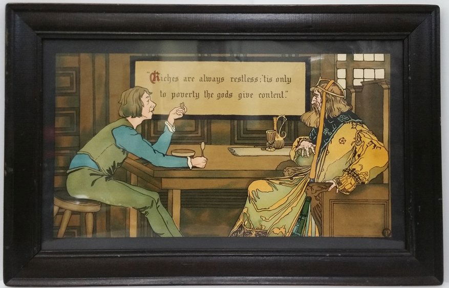 Antique 1904 Taber Prang Arts Crafts Chromolithograph (1 of 7)