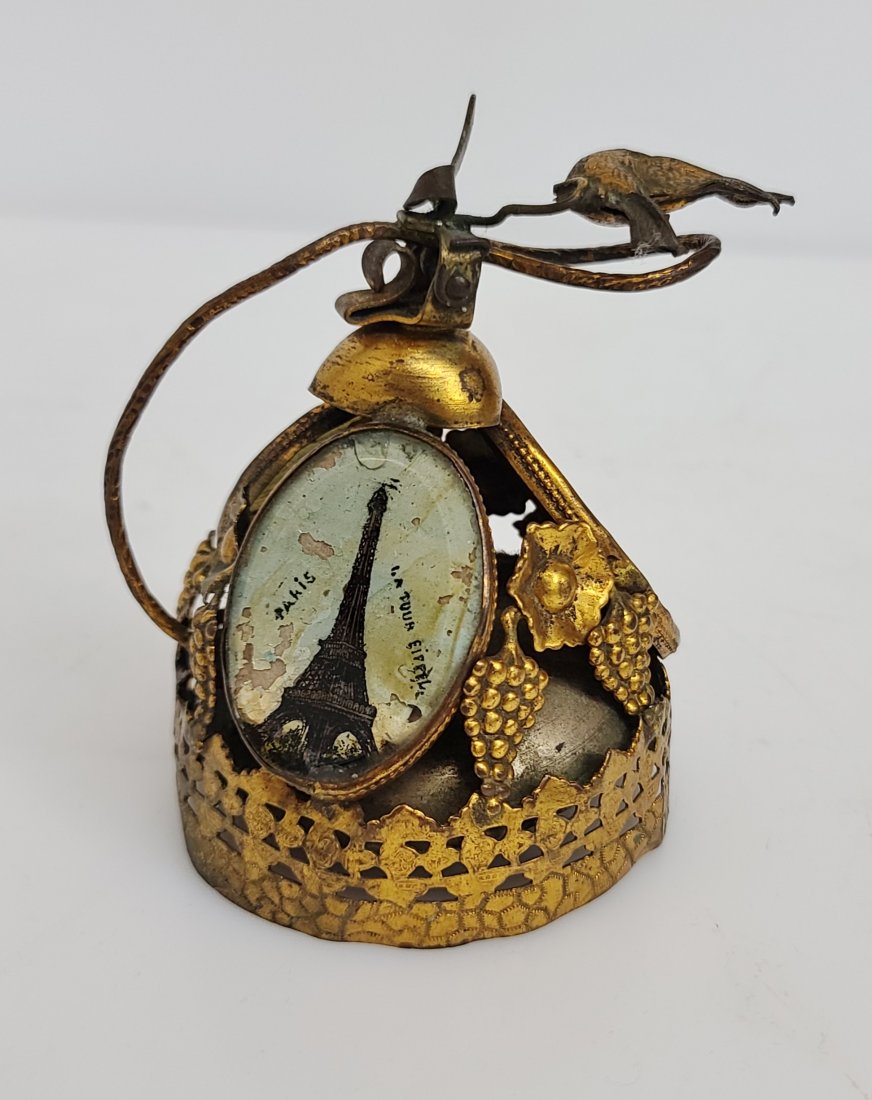 French Grand Tour Gilt Metal Scenic Rash Bell (1 of 8)