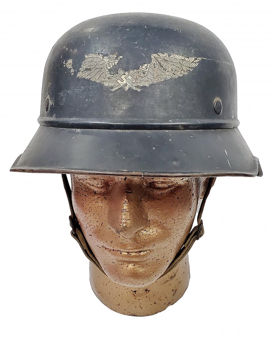 WWII German Luftschutz Air Raid Warden Helmet Stahlhelm (1 of 6)