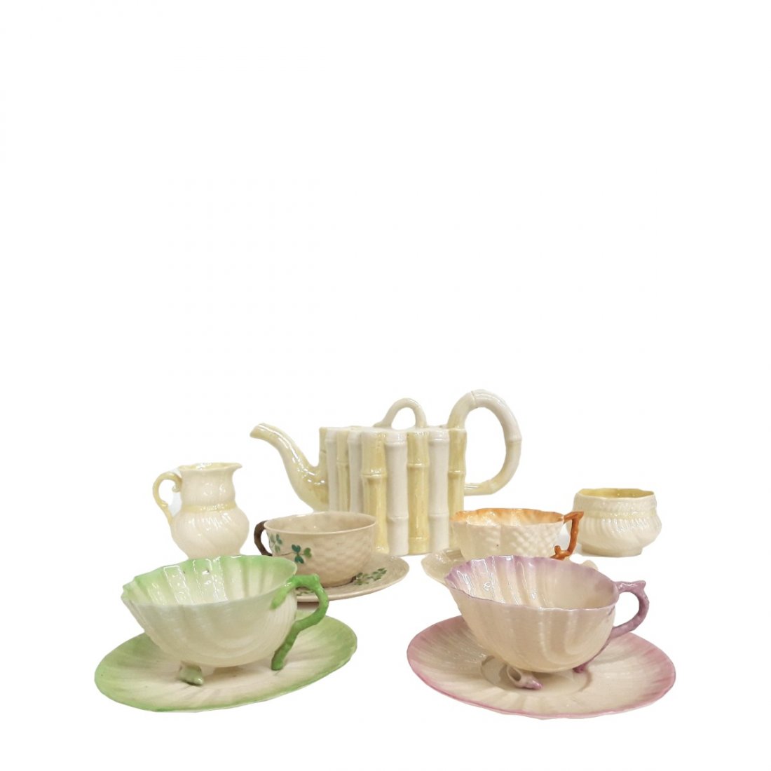 Eleven Piece Irish Belleek Porcelain Tea Assembled Set (1 of 20)