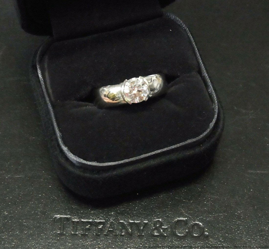 Tiffany Co 1.27ct Diamond Platinum Engagement Ring (1 of 13)