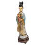 Boxed Antique Gilt Cloisonne Carved Guanyin Statue Base