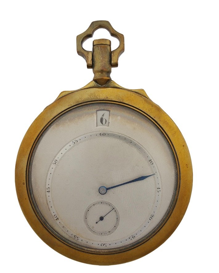 Antique Jump Hour Keywind Breguet Style Pocket Watch (1 of 7)