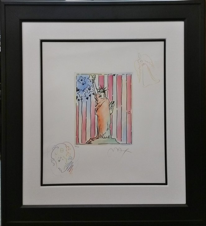 Peter Max Statue of Liberty Etching Remarque Drawing (1 of 10)