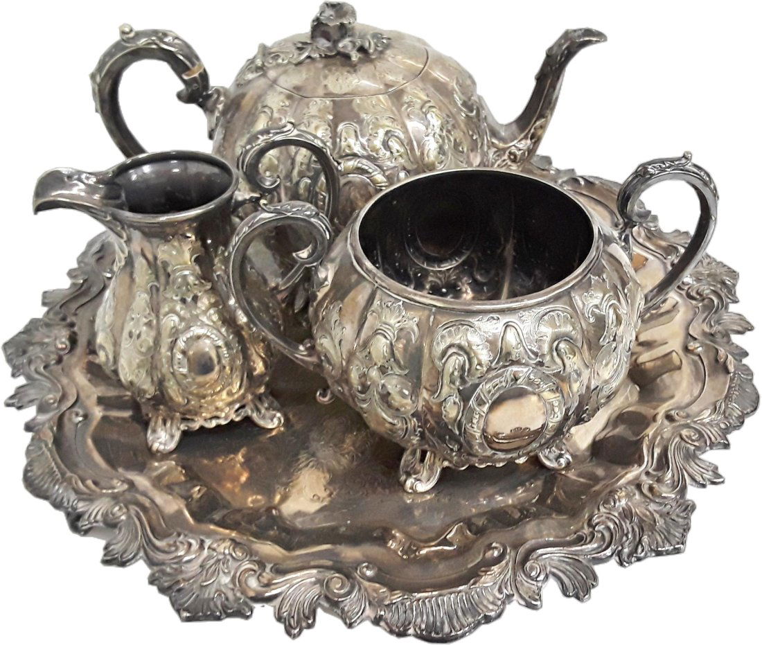 1860s Antique Sheffield James Dixon And Sons Tea Set (1 of 15)