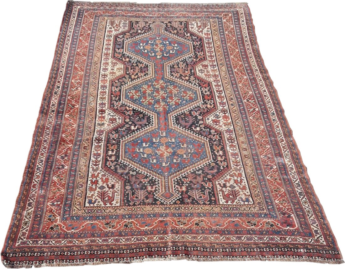 Persian Indopersian Hand Knotted Wool Carpet Rug 4 Of 5 (1 of 12)