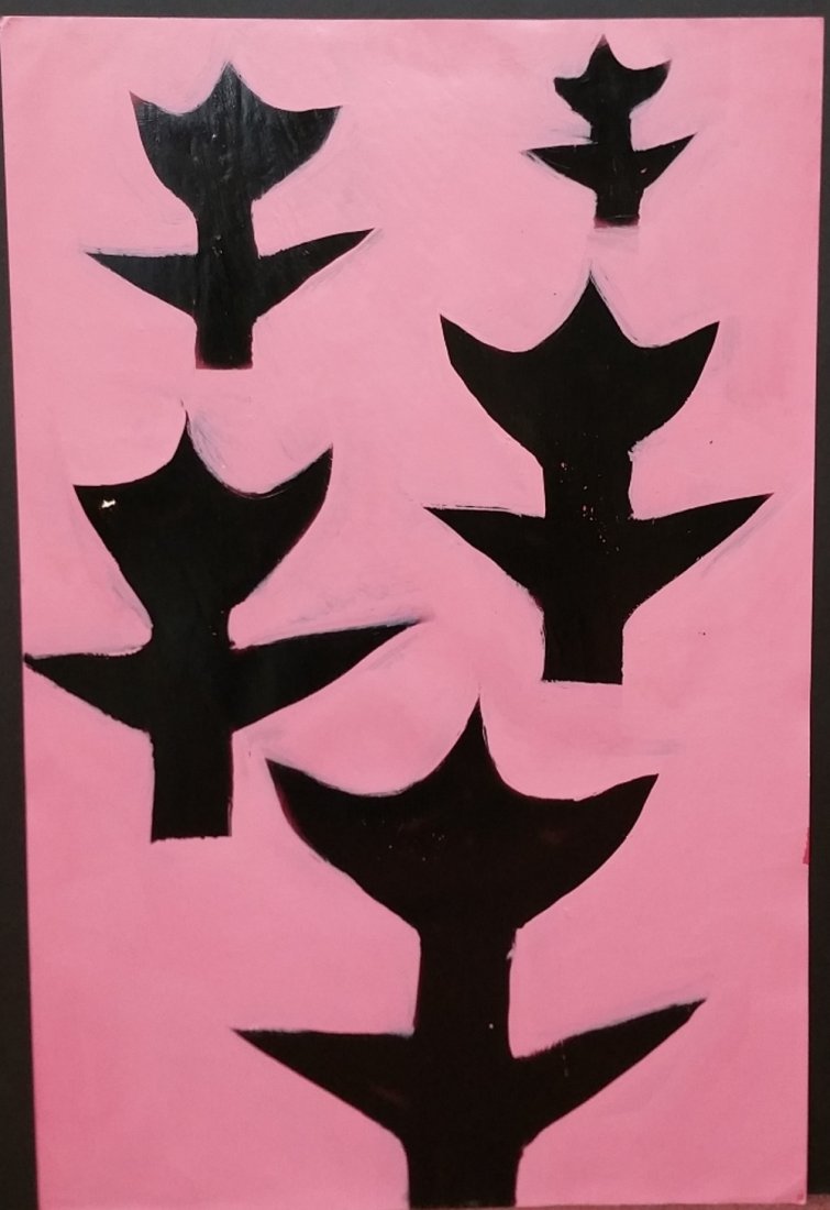 Robin van Arsdol Abstract Pop Graffiti Orig Painting: Title: Robin van Arsdol Abstract Pop Graffiti Orig Painting Description:Robin van Arsdol Abstract Tulips Pop Graffiti Street Art Original Painting. Oil on heavy paper. This is one of three original Ar