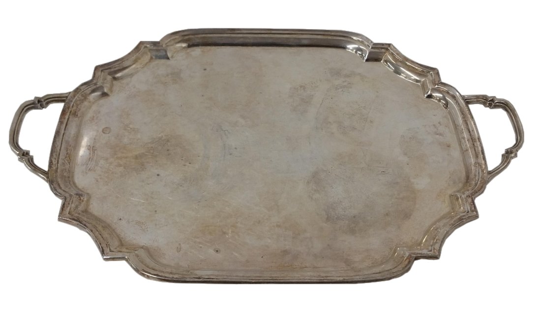 Sterling Silver 33.83ozt Adie Brothers Birmingham England Lane Crawford Ltd Serving Tray (1 of 6)