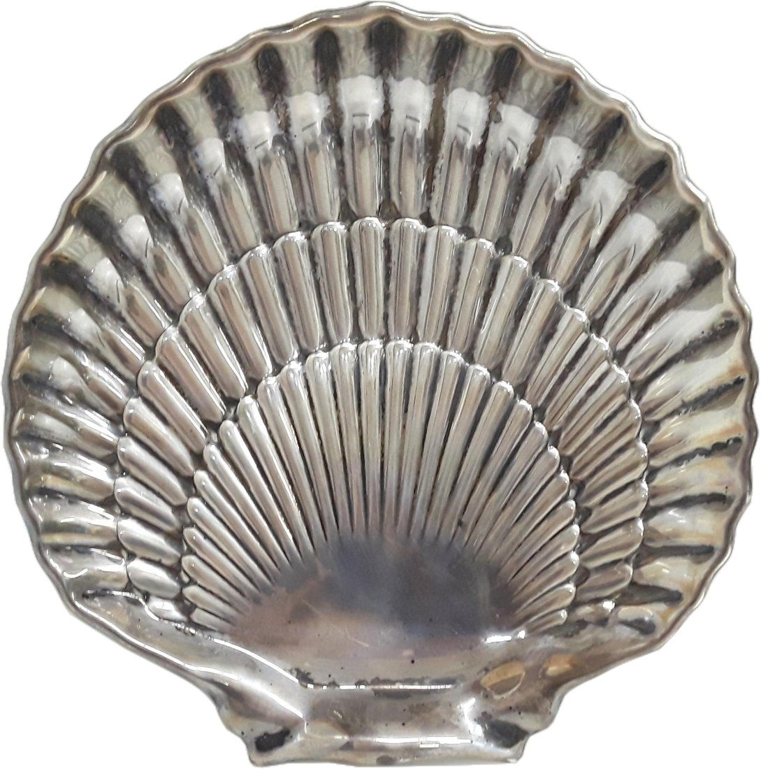 Gorham Heavy 9 Inch Sterling Silver Footed Shell Tray (1 of 4)