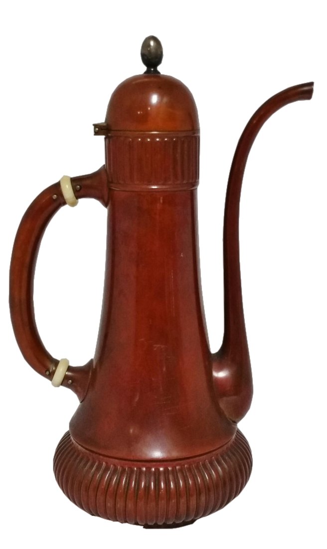 Antique Gorham Aesthetic Arts Crafts Copper Silver Turkish Chocolate Coffee Pot (1 of 6)