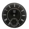 Rare Black Antique Pocket Watch Dial 18s WC CW Enamel