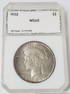 1922 Peace MS60 PCI Dollar Early Silver Dollar